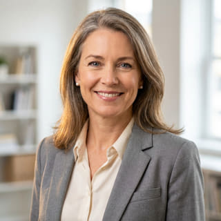 Sarah Coleman, que aparece como directora financiera en Serena Poseanza, en una imagen de perfil